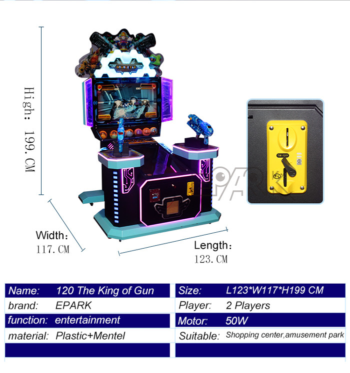 Gun Video Game Consoles Shooting Arcade Machines For 1-2 Player