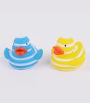 5cm Length Dot Patterned Baby Rubber Duck Floating Water Resistant BPA Free