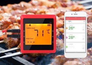 Wholesale High Accuracy Bluetooth BBQ Thermometer Food Safety Thermometer With Magnet Backside from china suppliers