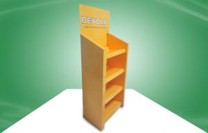 Wholesale Yellow Cardboard Display Stands With PMS Offset Printing For Sock / Underwear from china suppliers