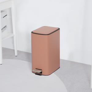 Wholesale Square 11.5L Stainless Steel Soft Close Pedal Trash Bin for Living Room Office and Kitchen from china suppliers