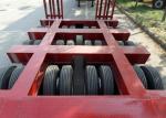 Swivel Axles Low Bed Semi Trailer For Heavy Machine Transport 30T-150T