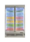 Supermarket Upright Display Visicooler Beverage Cold Drink Chiller With Self
