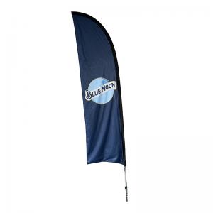 Wholesale outdoor flying polyester double sided Advertising beach flag Marketing custom Feather banner from china suppliers