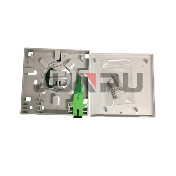 Economic FTTH ABS 2 Port Fiber Optic Terminal Box With SC and 1M Pigtail
