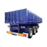 Tri Axle 34 Ton Side Tippers Semi Trailer Heavy Duty And I Beam Designed
