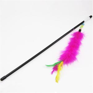 Wholesale Colorful Rabbit Hair Cat Feather Teaser Wand Toy Size Customized ODM / OEM Accpeted from china suppliers