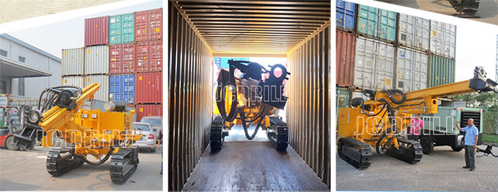 40m Blasting Drilling Machine Big Rotation Torque Two Motor Rotary Head