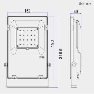 Wholesale 20W 24000lm Thin proline version SMD LED Flood Light 5 Years Guarantee SMD Flood Light ETL DLC CE Listed from china suppliers