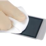 Non Sterile 6 Inch Cleanroom Microfiber Wipes Laser Cut Class 100 Dry Wipes For