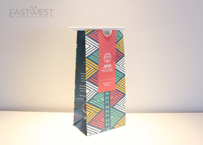 Custom Styles Eco Takeaway Paper Bags For Hot / Cold Food Oil / Water Resistant