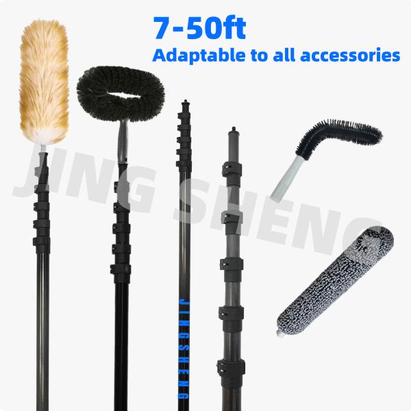 50ft Industrial Duster With Extension Pole for cleaning high ceilings, high