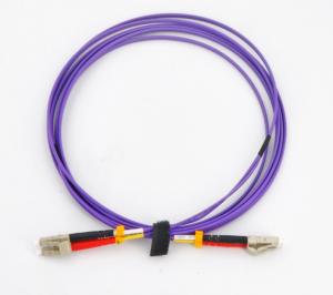 Wholesale OM4 DX 3m Lc Lc Patch Cord , 850nm Wavelength 100G Fiber Optic Cord from china suppliers