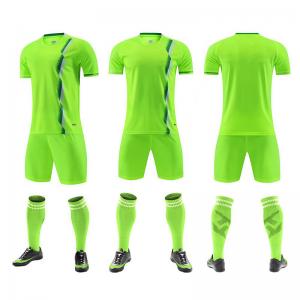 Wholesale Polyester Breathable Football Team Kits , Durable Custom Sublimation Soccer Jersey from china suppliers