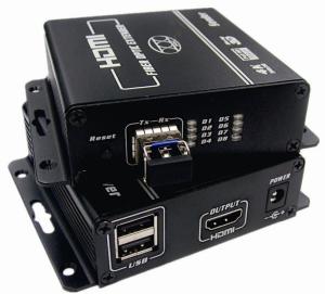 Wholesale Uncompressed 4K KVM HDMI Fiber Extender over single core optic cable from china suppliers