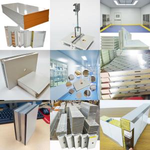 Wholesale Lightweight Sandwich Panel Cleanroom Cold Room Pu Panel Wall Grey from china suppliers