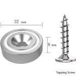Neomidio Magnets Neodymium Magnetic Cup with Countersunk Hole About 25-30 days