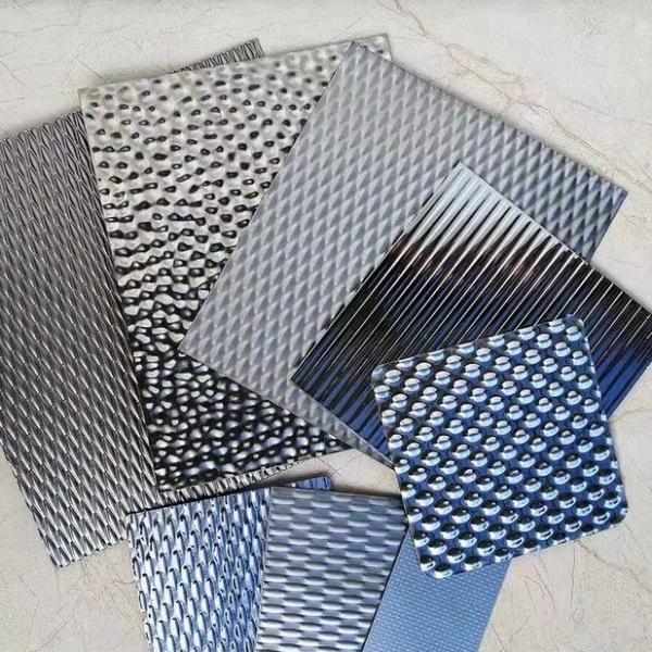 304 Customized Embossed Stainless Steel Sheet Cold Rolled Color Decorative
