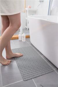 Wholesale Printed Plastic Non Slip Suction Backing Bath Mat PVC Shower Mat from china suppliers