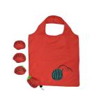 210D RPET Collapsible Reusable Grocery Bags Polyester Strawberry Foldable Non