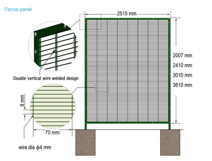 anti climb fence-drawing