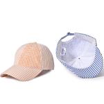 Fashion Black White Plush Checked Cap Gingham Plaid Baseball Hat