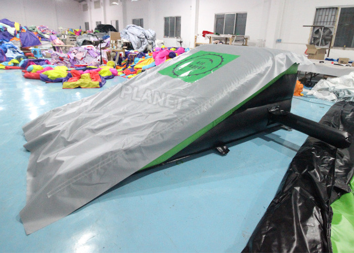 0.55mm PVC Inflatable Sports Games Jumping Stunt Airbag With Ramp