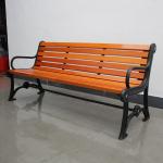1800mm Solid Timber Outdoor Bench Seat , Traditional Wooden Bench With Steel