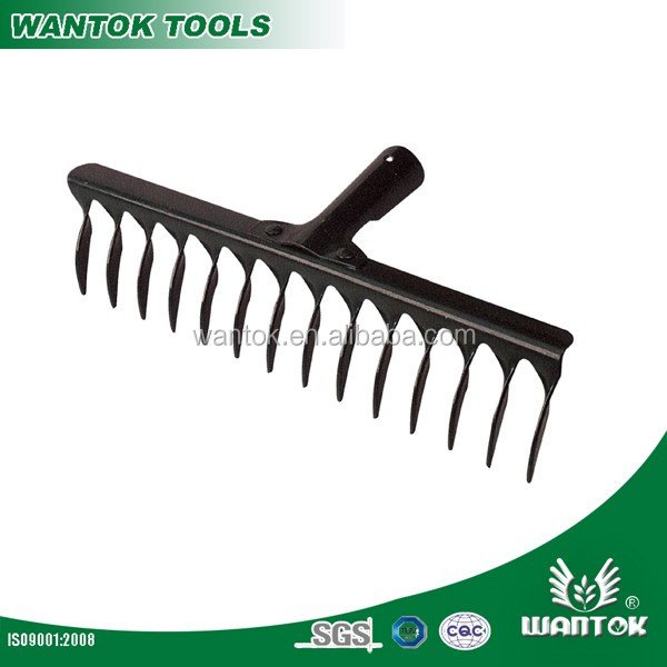 Effortless Yard Maintenance with Durable Garden Rake and Twisted Teeth Design