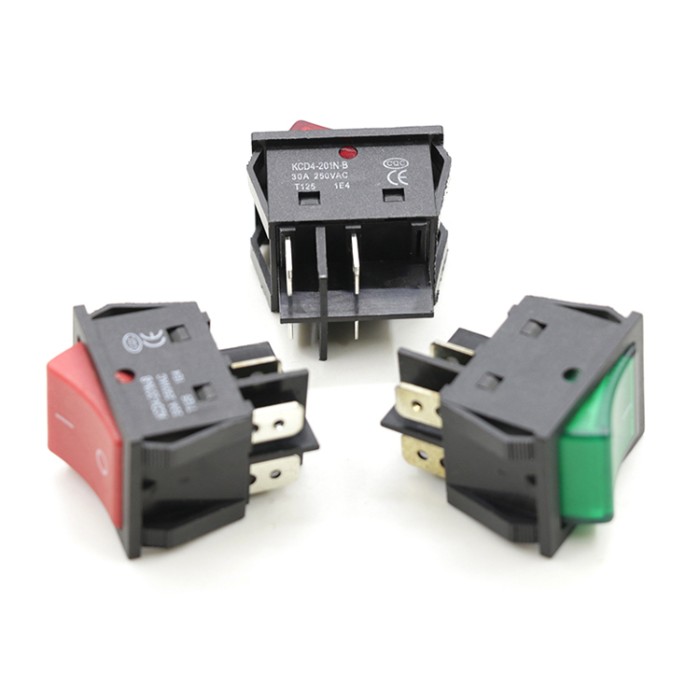 KCD4 DPST 4 - Foot Switch 250V Lighting 30A Rocker Switch