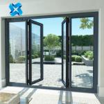 Thermal Break Aluminium Swing Door 120mm Aluminum Frame