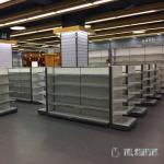 Wooden Grocery Gondola Shelving Multi Layers Cold Rolled Steel Material economic