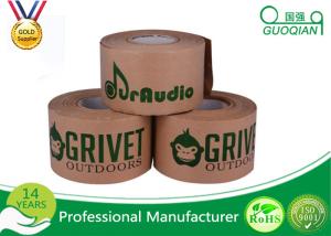 Wholesale Writable Art Craft Kraft Paper Tape , brown kraft tape Printed Custom Logo from china suppliers