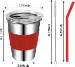 Stainless Steel Children Smoothie Drinking Sippy Cups Electric Hot Water Cup