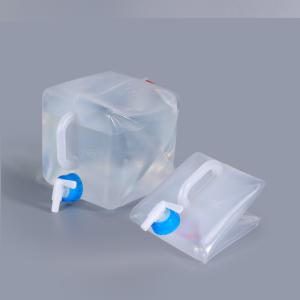 Wholesale Foldable And Portable 10L Transparent Outdoor Sports Camping Hiking Water Carrier with Tap from china suppliers