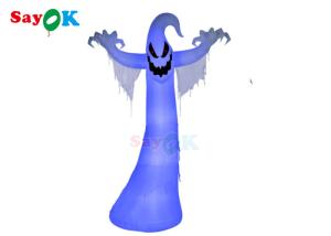 Wholesale Tarpaulin Inflatable Holiday Decorations Halloween Blow up Led White Ghost from china suppliers