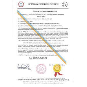 ZHEJIANG HONGXIANG CONNECTOR MANUFACTURING CO.,LTD. Certifications
