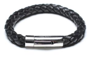 Wholesale Leather Bracelet, Stainless Steel Clasp, 8 Inches from china suppliers