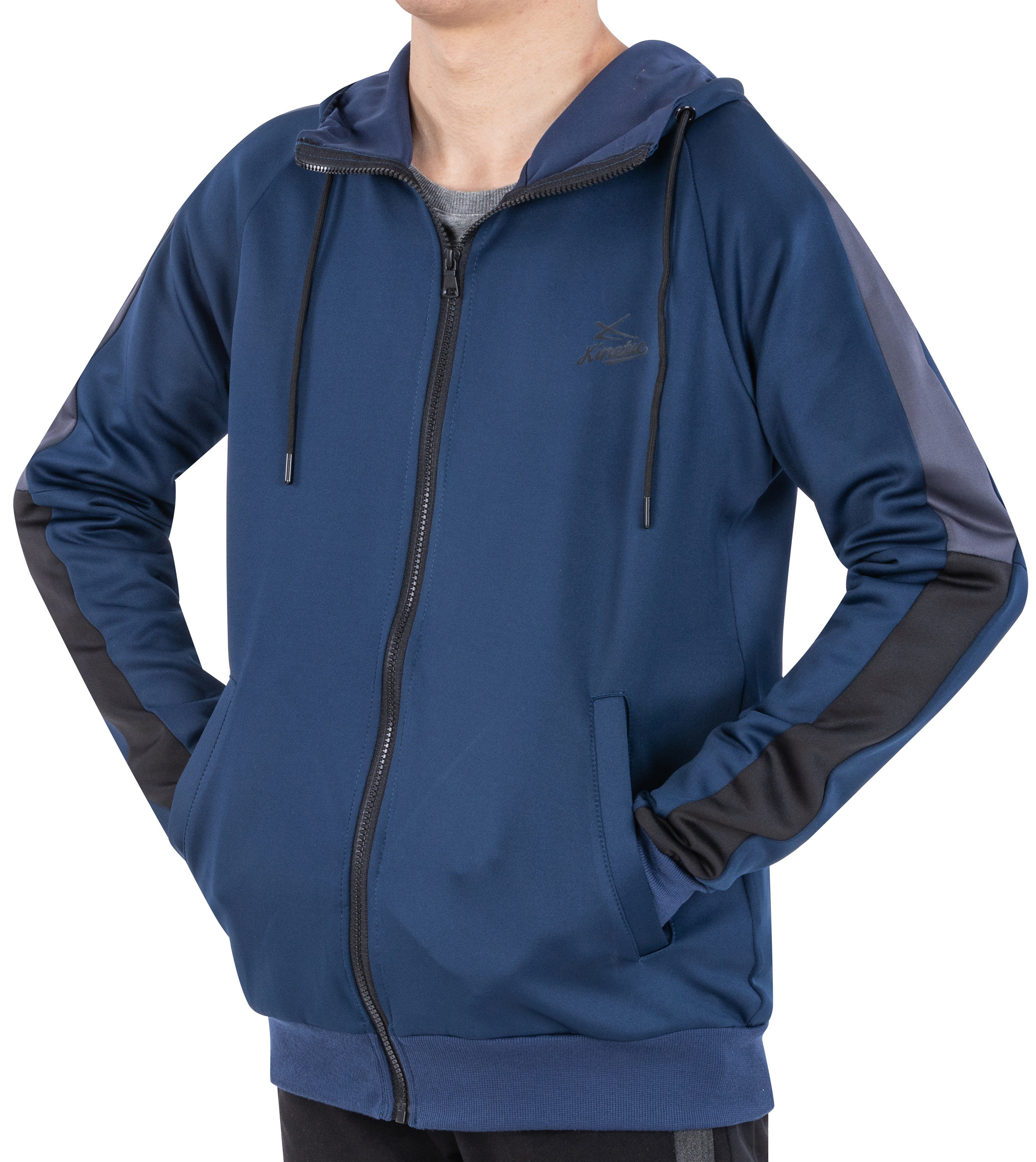 Men's Hood Jacket, Men's Sports Hood Jacket,Polyester Lycra Mens Zipper Jacket