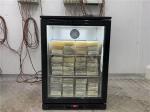 2 Doors Counter Top Beverage Fridge Beer Display Cooler Refrigerator Under Back