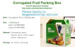 Corrugated Fruit Packing Box, Gloss Lamination, Offset Printing, Foldable Box,