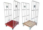 Supermarket Wire Cage Trolley Customized Stainless Steel Wire Mesh Trolley