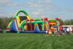 Large 40 Ft Outdoor Inflatable Obstacle Courses 5k Adults Kids Obstacle Course