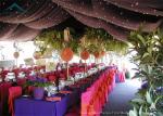 White Roof Durable Event Tents With Linings And Curtains 10m * 15m