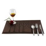Rectangle Purple Custom Logo Pvc Placemat Table Mats Washable Waterproof