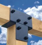 Freestanding 3 Bay E Shape Pergola Construction Bracket Kit with High Carbon