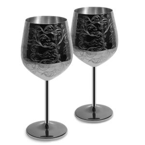 Wholesale E BON Stainless Steel Wine Glass Metal Wine Goblets durable from china suppliers
