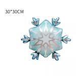 Wholesal Christmas window decoration balloon snowflake aluminum foil balloon for