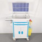 Hospital Anesthesia Trolley Instrument Cart 5 Storage Drawers Sturdy Constructio