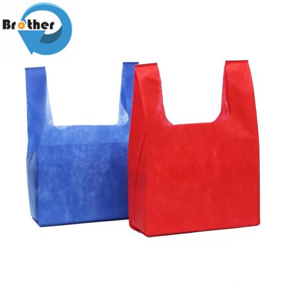 Logo Print 100% PP Nonwoven Fabric Raw Material for Non Woven Shopping Bags T